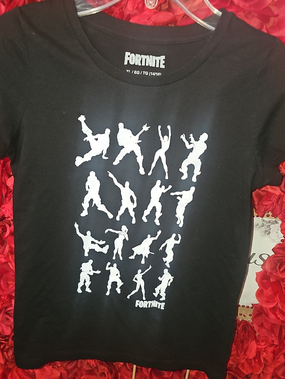 Fortnite Kids Black Graphic T‑Shirt Size Xlarge